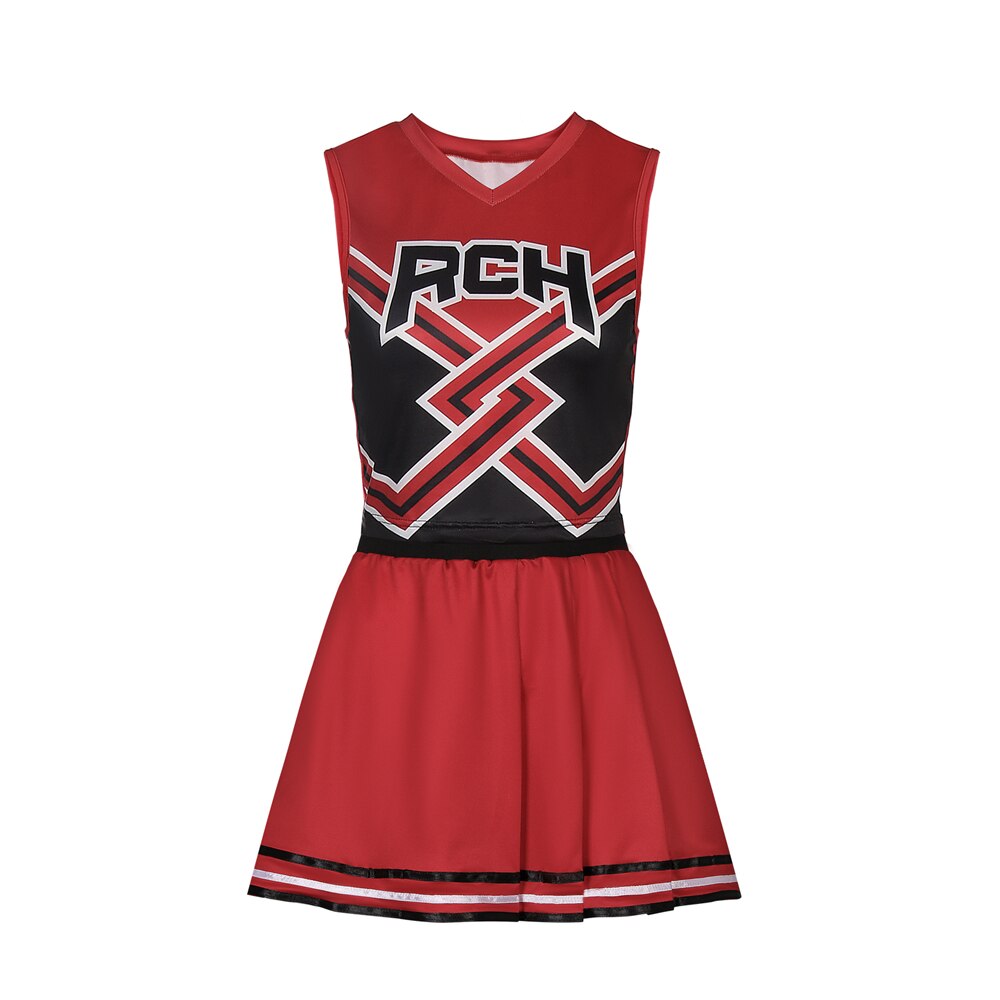 Cheerleader Cosplay RCH Printed Top and Skirt