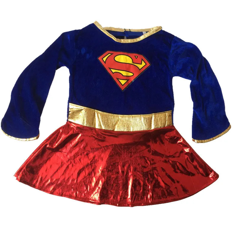 Superwoman & Supergirl Cosplay Dress Costume Set