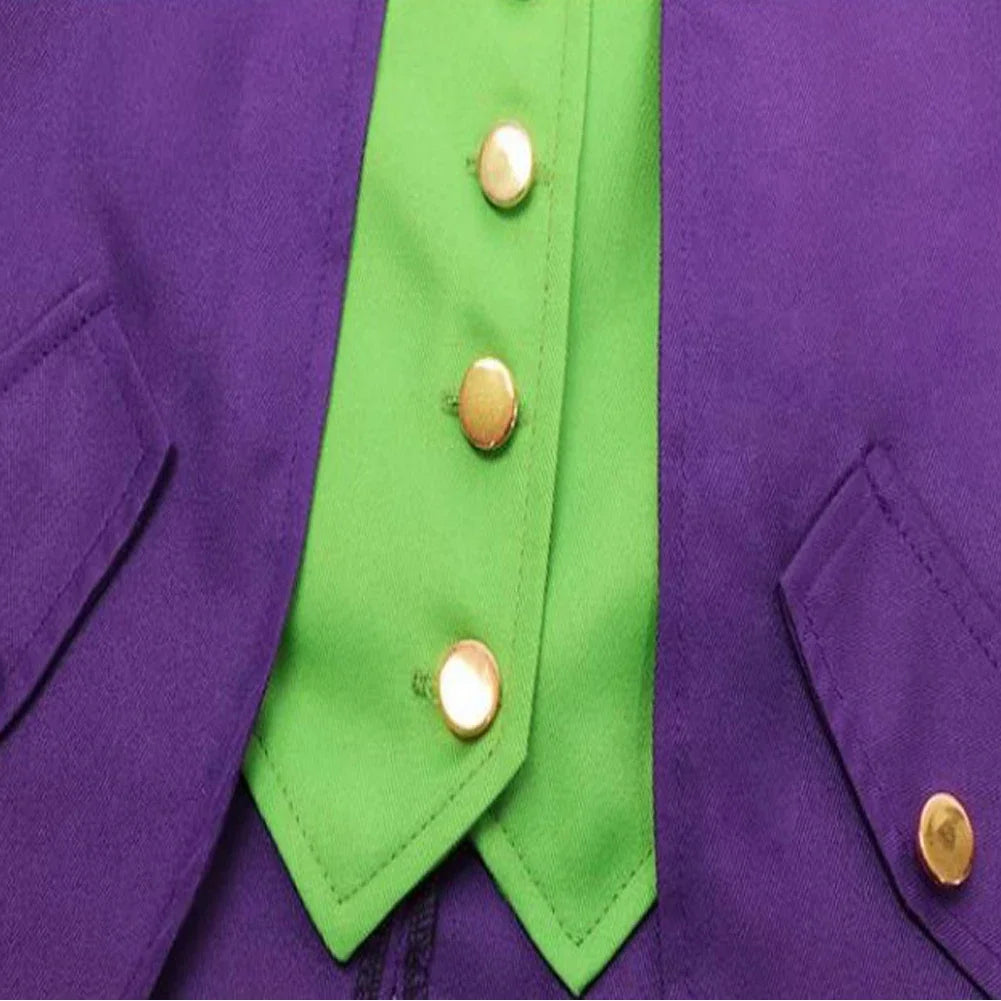 Joker Super Villain Costume Tuxedo Jacket Vest Set