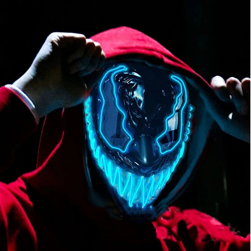 Masks Led Luminous Scream Venom Mask