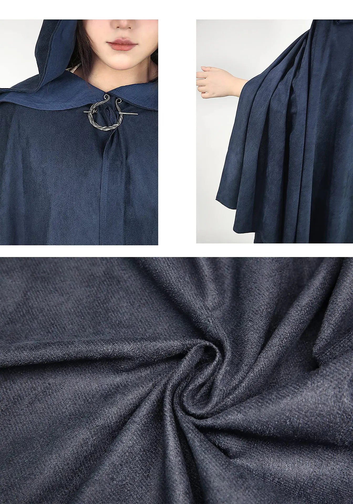 Hood Cloak Cosplay Medieval Cape