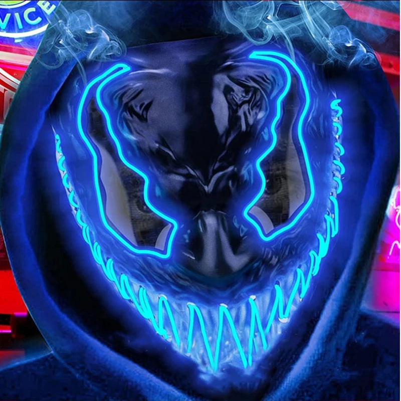 Masks Led Luminous Scream Venom Mask