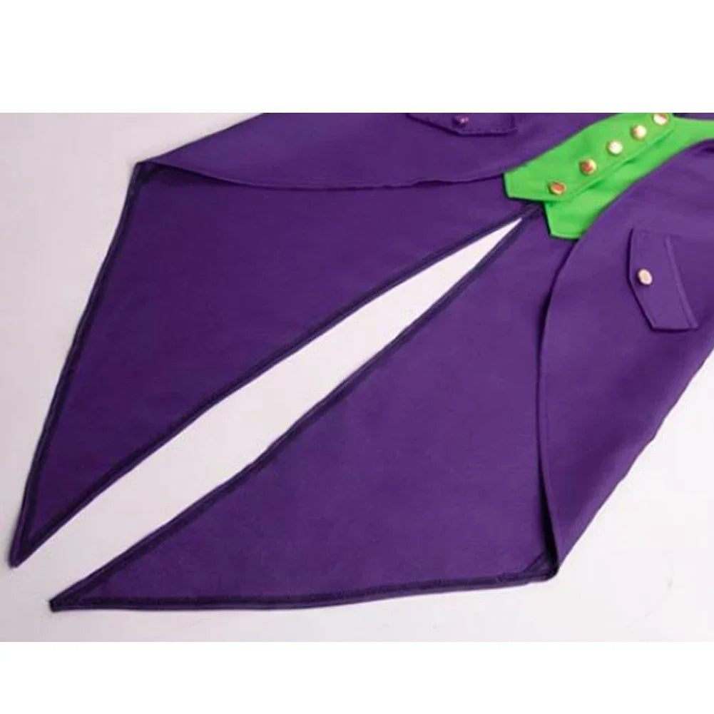 Joker Super Villain Costume Tuxedo Jacket Vest Set