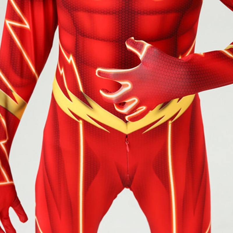 Flash Superhero Cosplay Costume for Kids & Adults