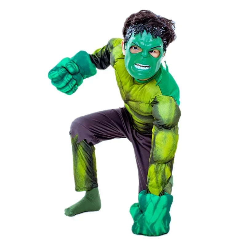 Kids Superhero Muscle Costume with Mask