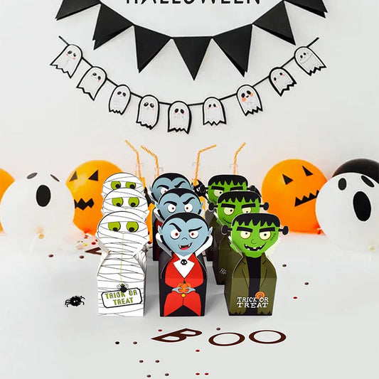 Halloween Monster Paper Candy Boxes Pack