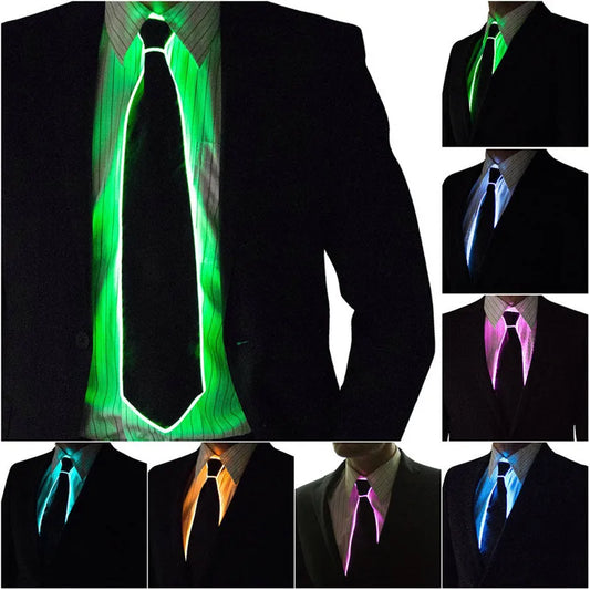 Men Glowing Tie Wire Neon LED