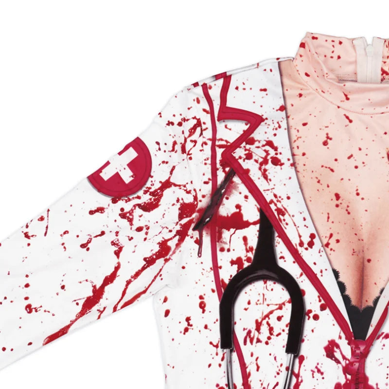 Bloody Nurse Zombie Dress