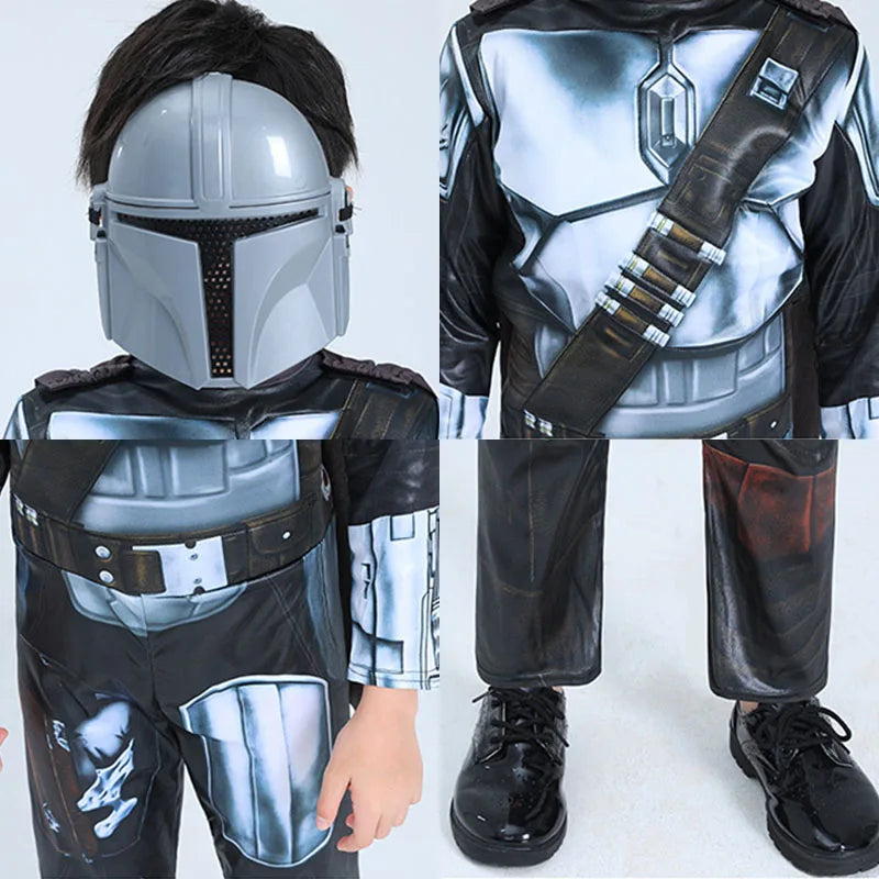 The Mandalorian Cosplay Costume Kids Bodysuit Star Wars