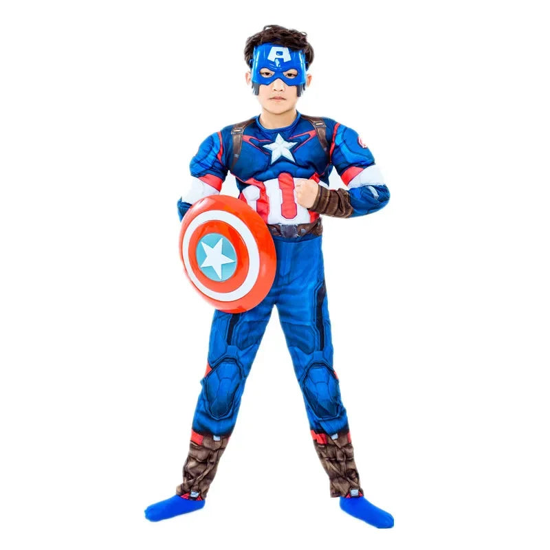 Kids Superhero Muscle Costume with Mask