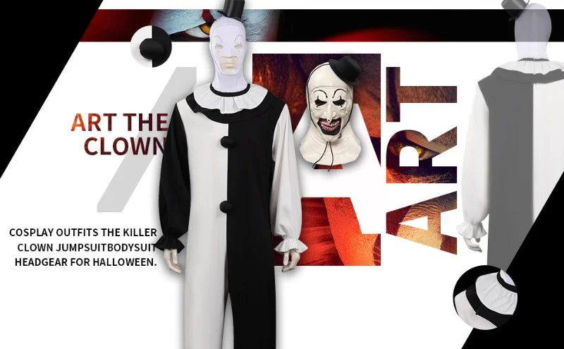 Art The Clown Cosplay Movie Terrifier Costume