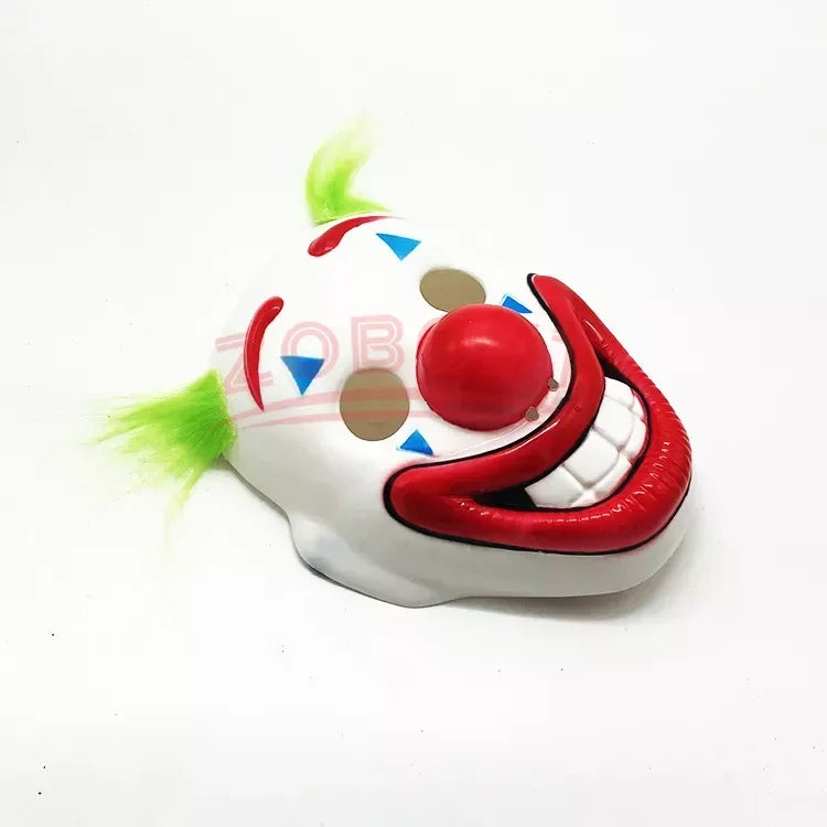 Joker Male Cosplay Costume Set with Mask & Wig