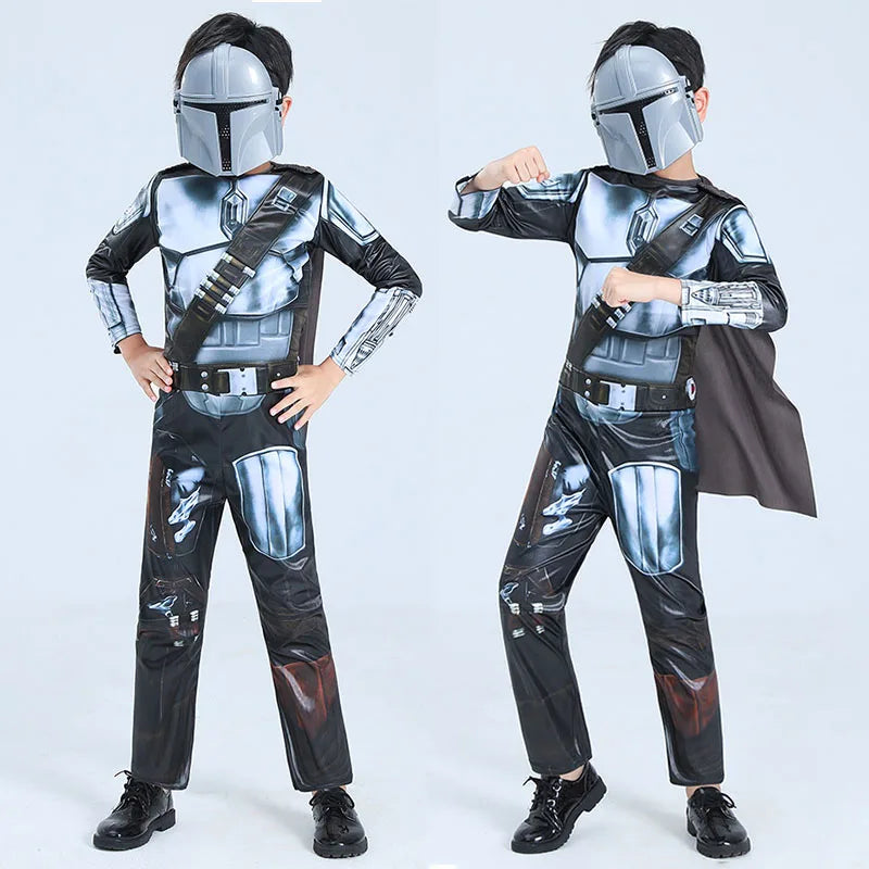 The Mandalorian Cosplay Costume Kids Bodysuit Star Wars