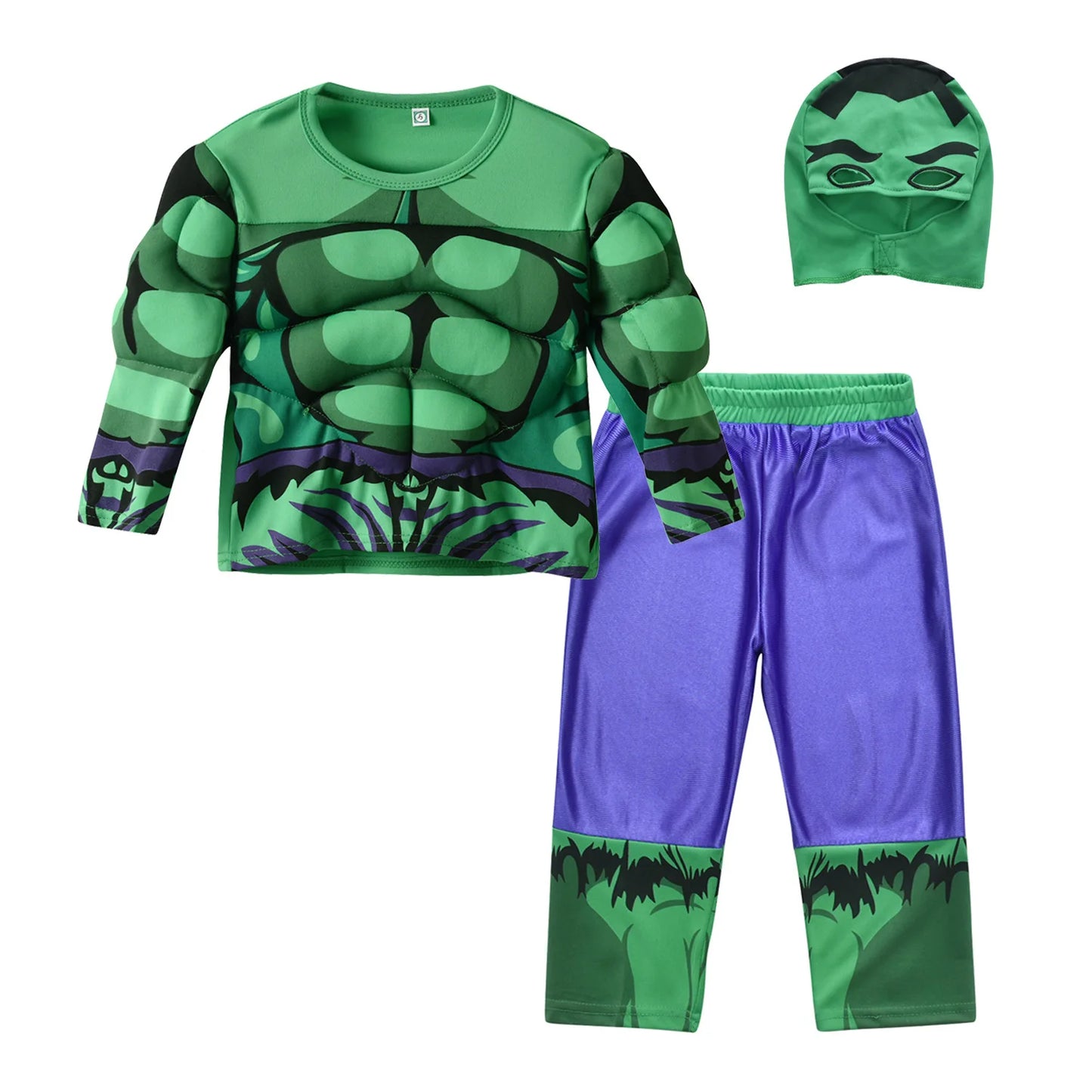 Kids Marvel Hulk & Captain America Muscle Suit