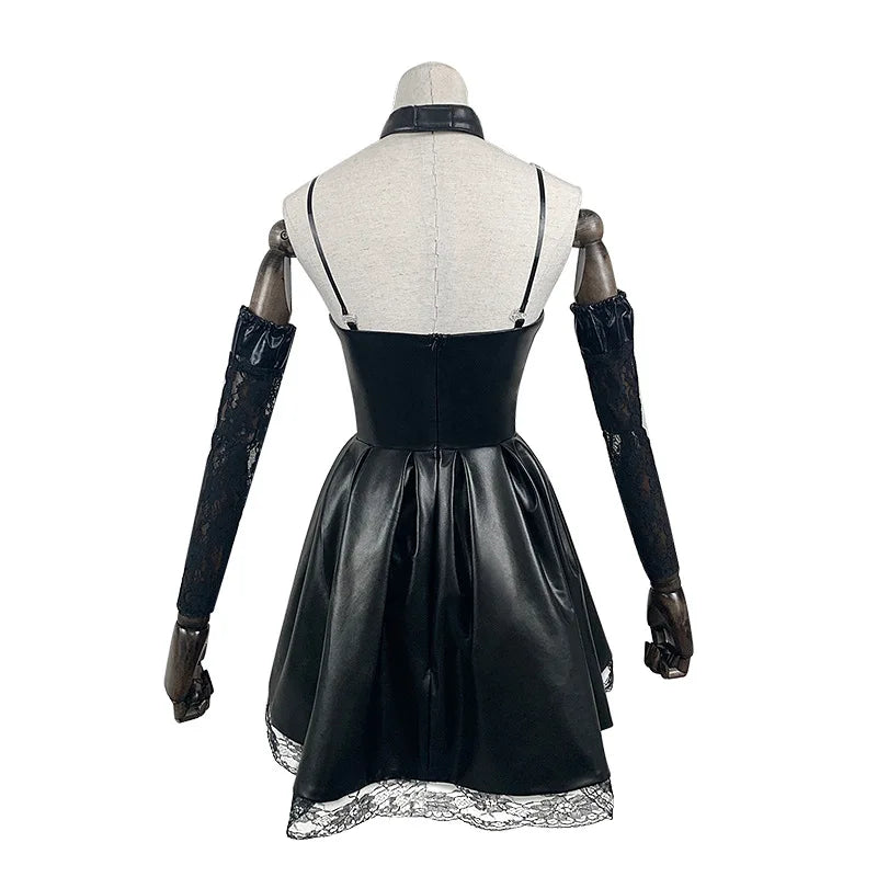 Misa Amane Dress with Lace Trim Gothic Costume