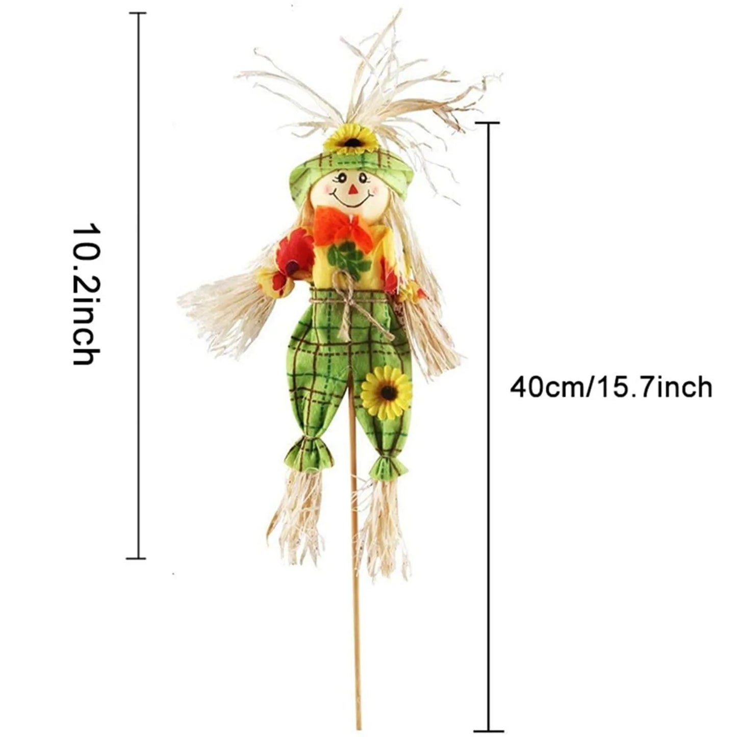 Small Fall Scarecrow Decoration - Pack of 3