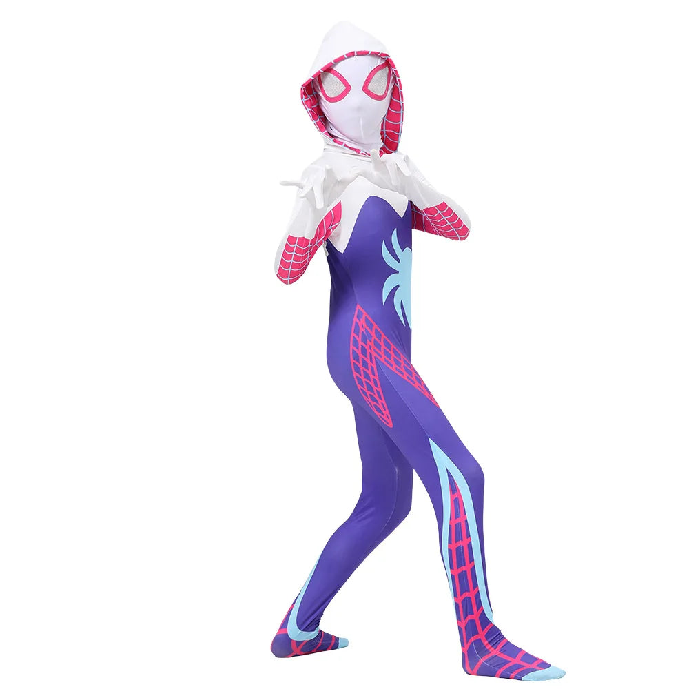 Gwen Stacy Spider Costume for Kids & Adults