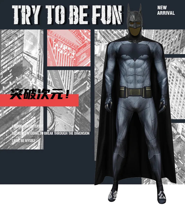 Men's Cosplay Batman Costume Justice Dawn