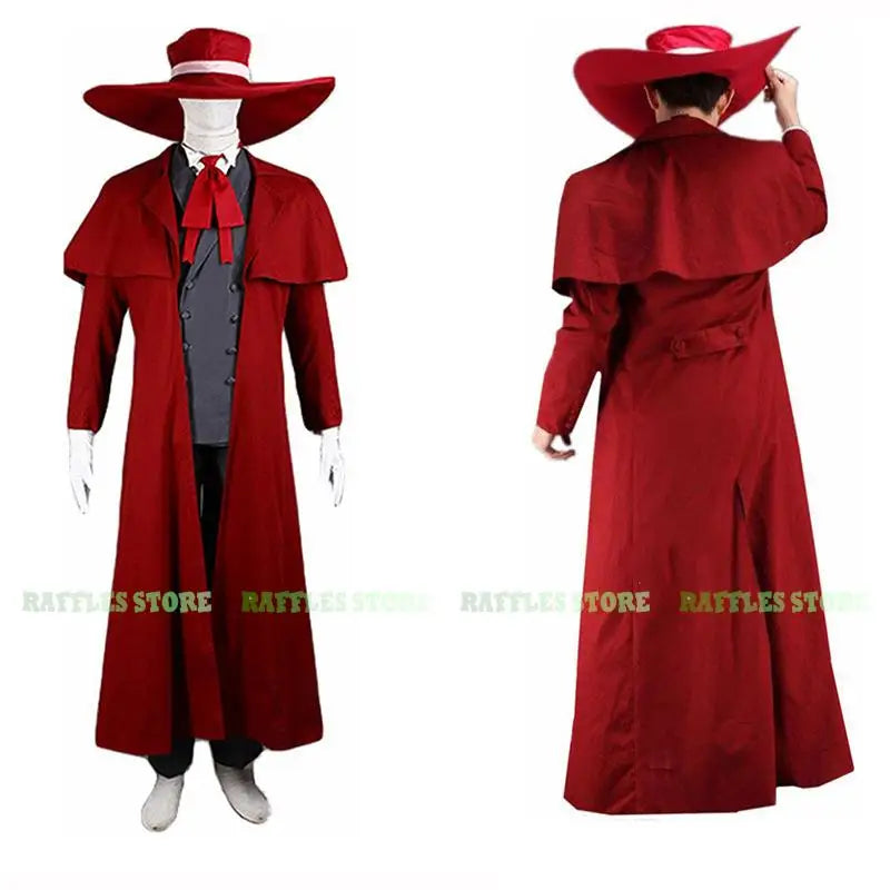 Red Trench Alucard Van Cosplay Costume