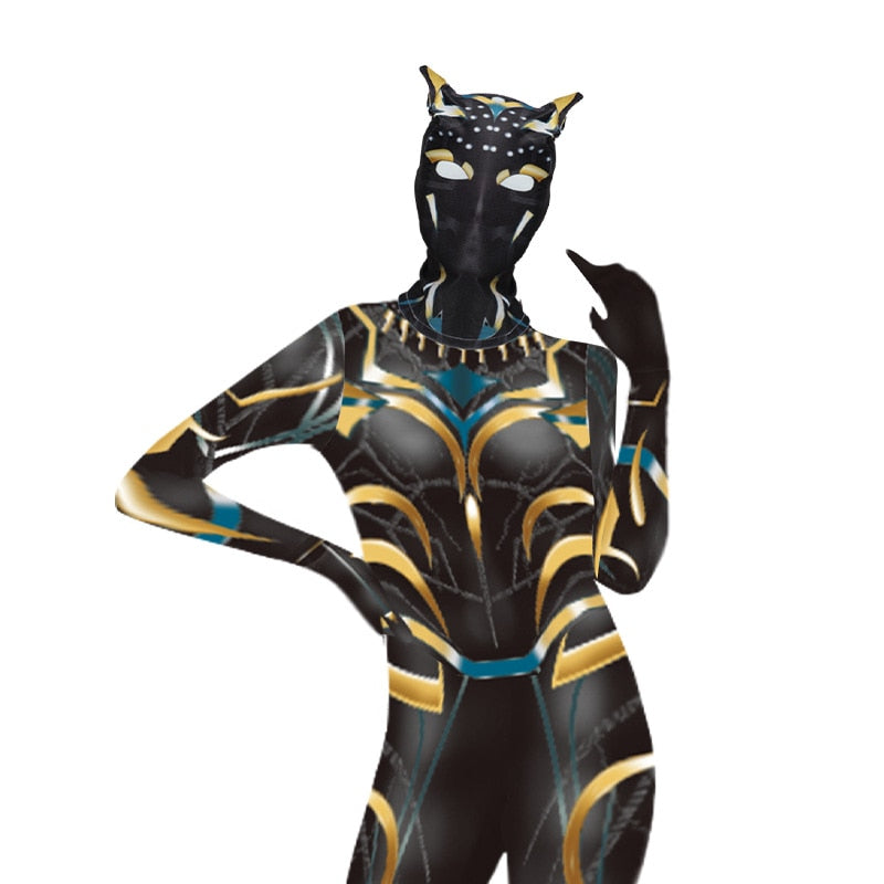 Black Panther Cosplay Costume Wakanda Halloween Uniform
