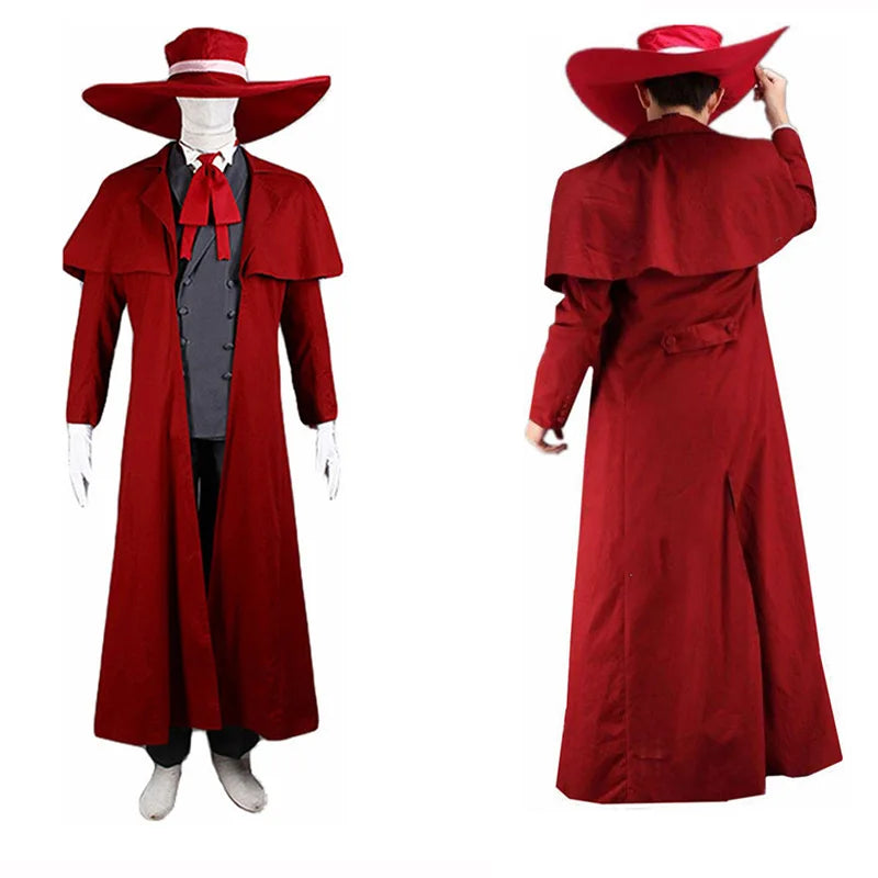 Red Trench Alucard Van Cosplay Costume