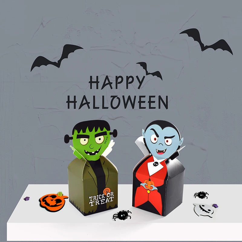 Halloween Monster Paper Candy Boxes Pack