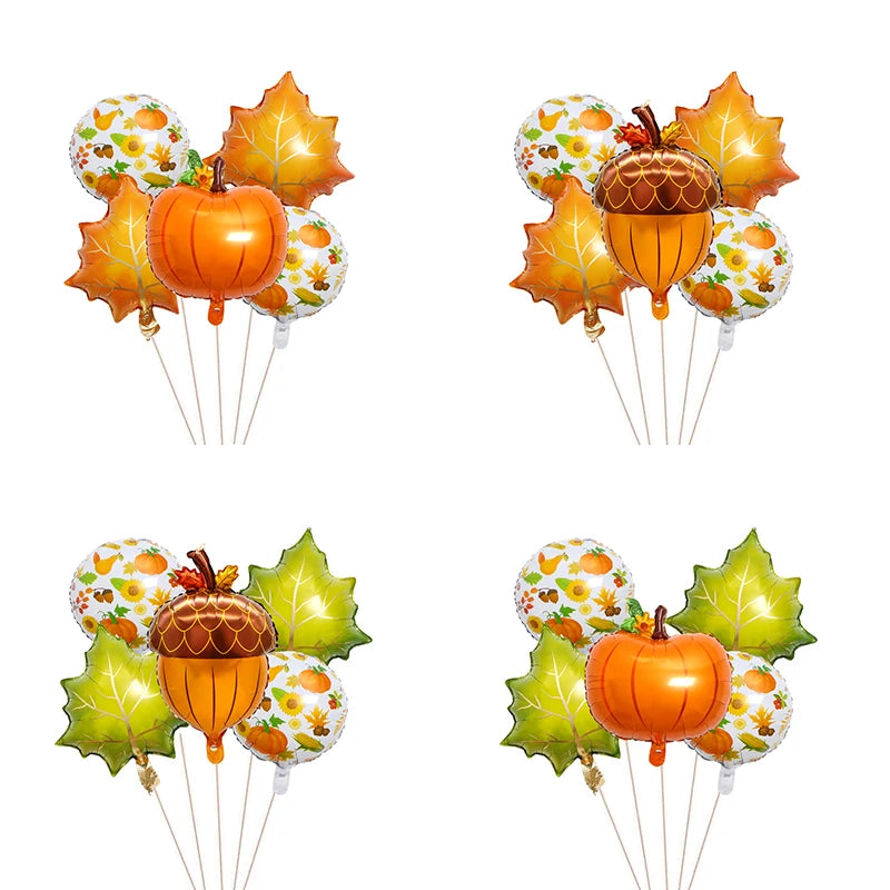 Turkey Cartoon Theme Disposable Tableware Paper Plates Cups Balloons Flag  Decoration