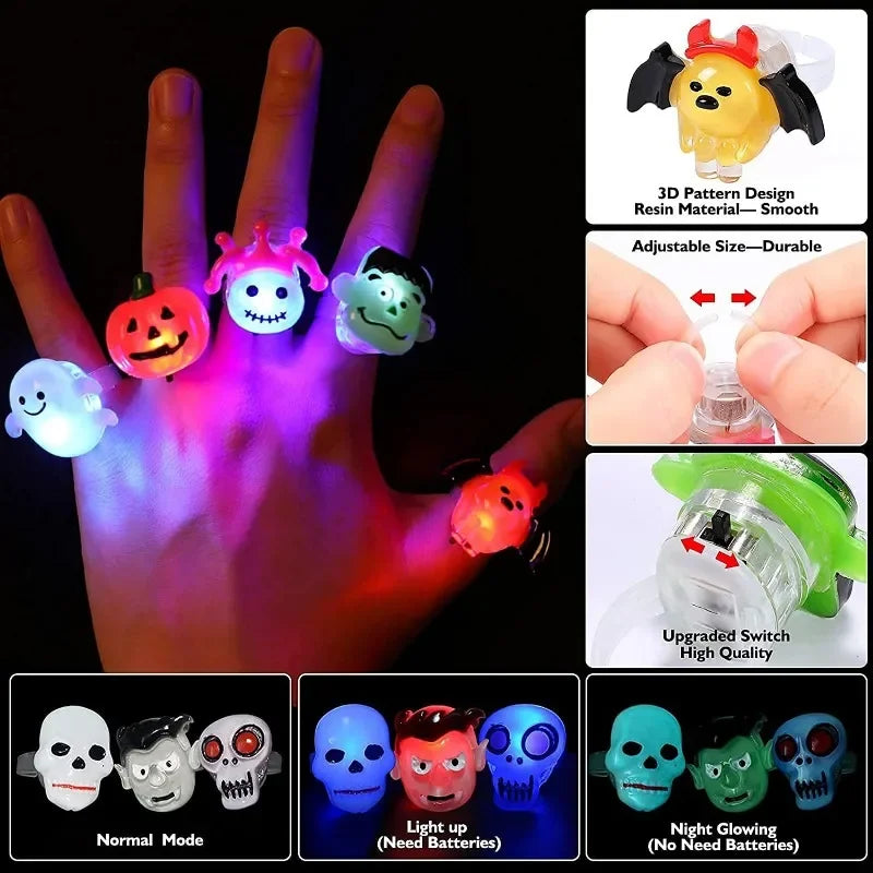 Surprise Me LED Luminous Halloween Rings