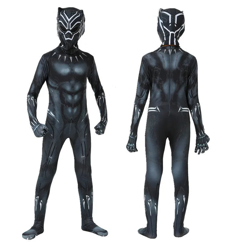 Anime Superhero Kids Panther Jumpsuits - Costume product photo