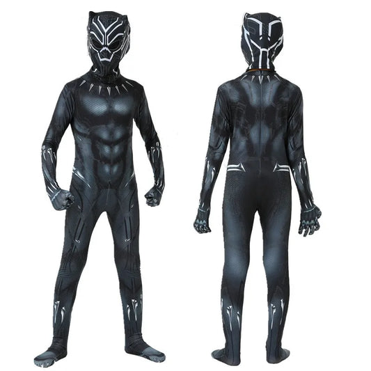 Anime Superhero Kids Panther Jumpsuits - Costume product photo