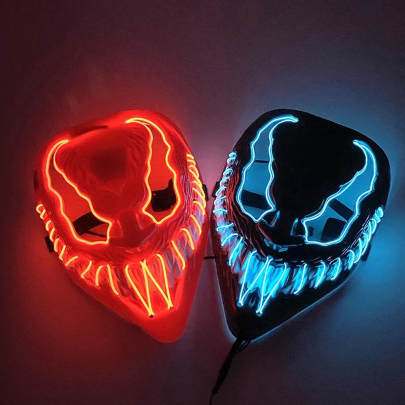 Masks Led Luminous Scream Venom Mask