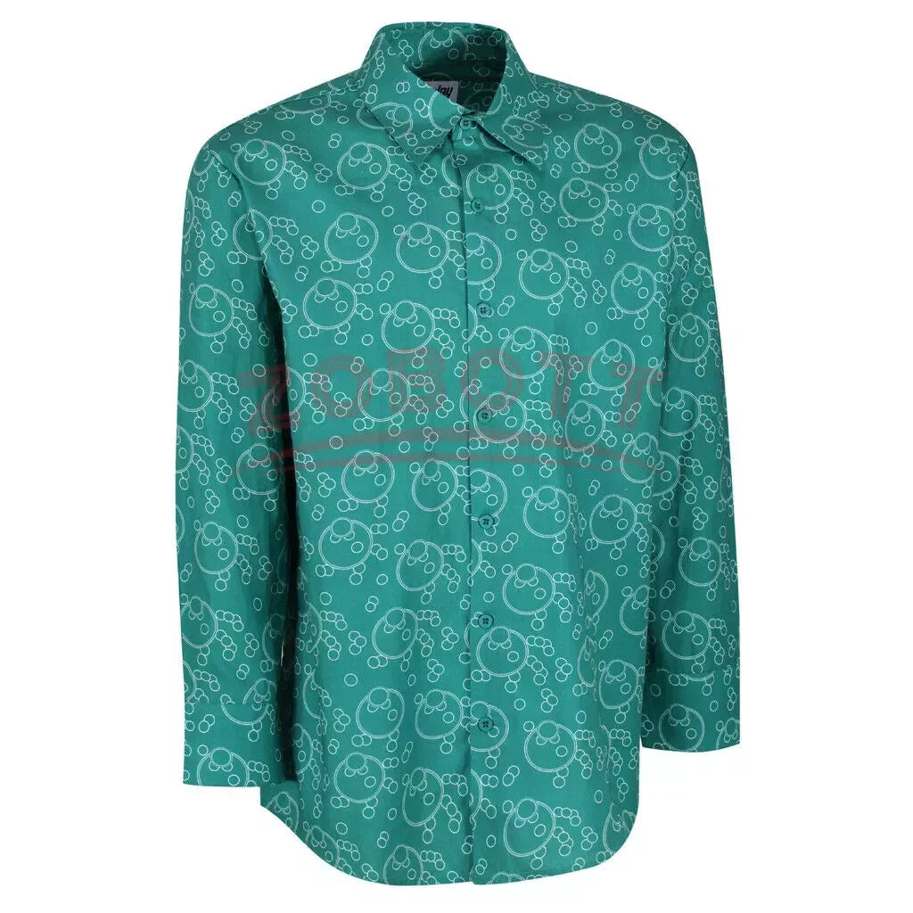 Joker Male Cosplay Costume Set with Mask & Wig