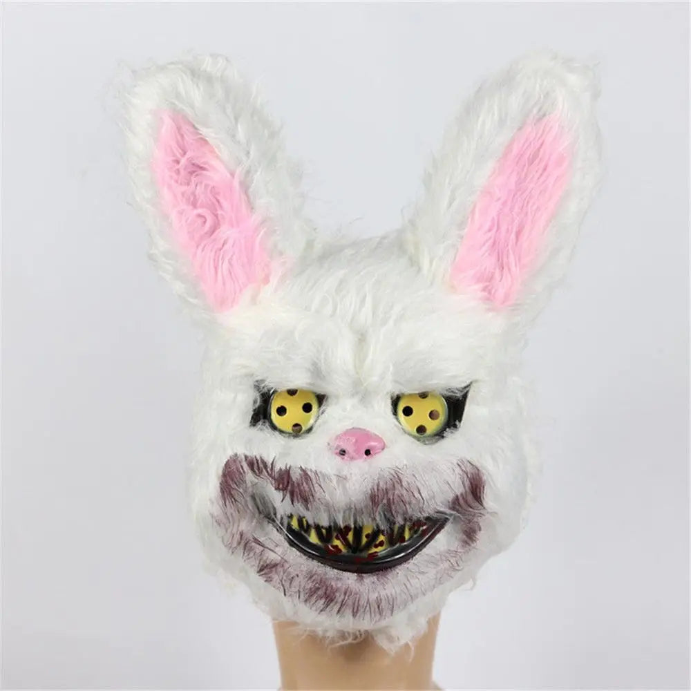 Bloody White Bunny Halloween Mask