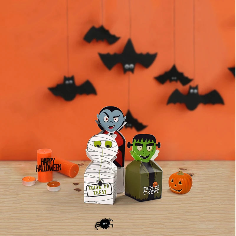 Halloween Monster Paper Candy Boxes Pack