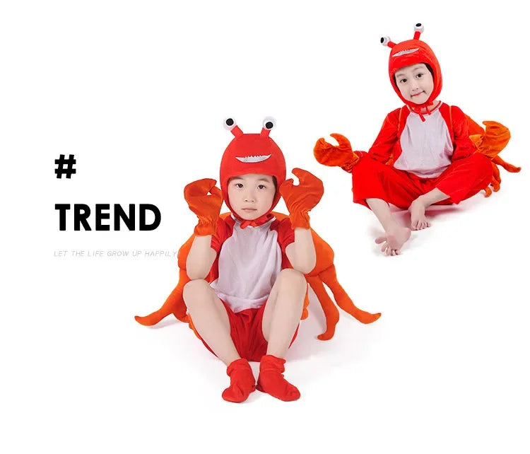 Kids Crab Dolphin Shrimp Pengium Costumes