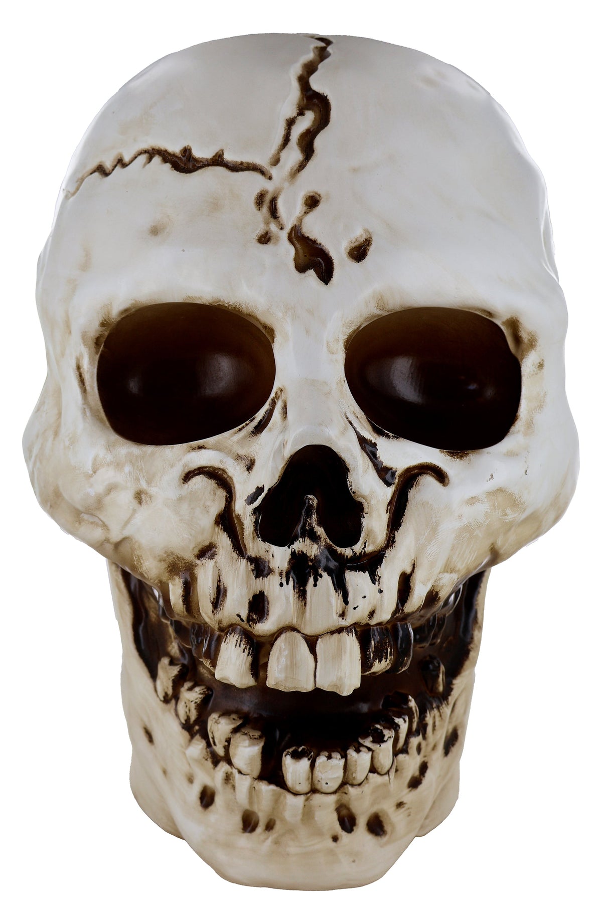 SCREAMIUM 20-Inch Animated Light-Up Skull Prop