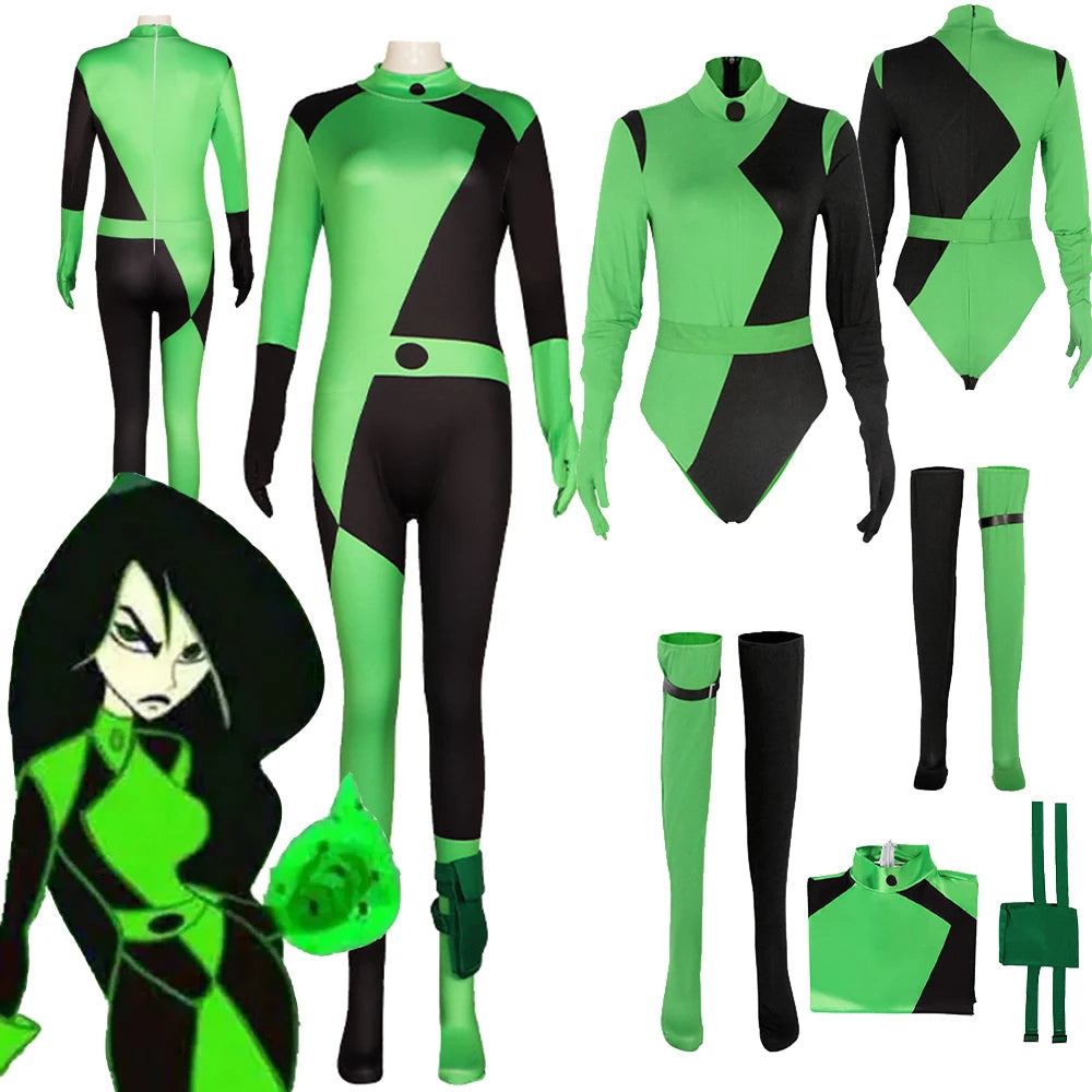 Shego Cosplay Costume Jumpsuit