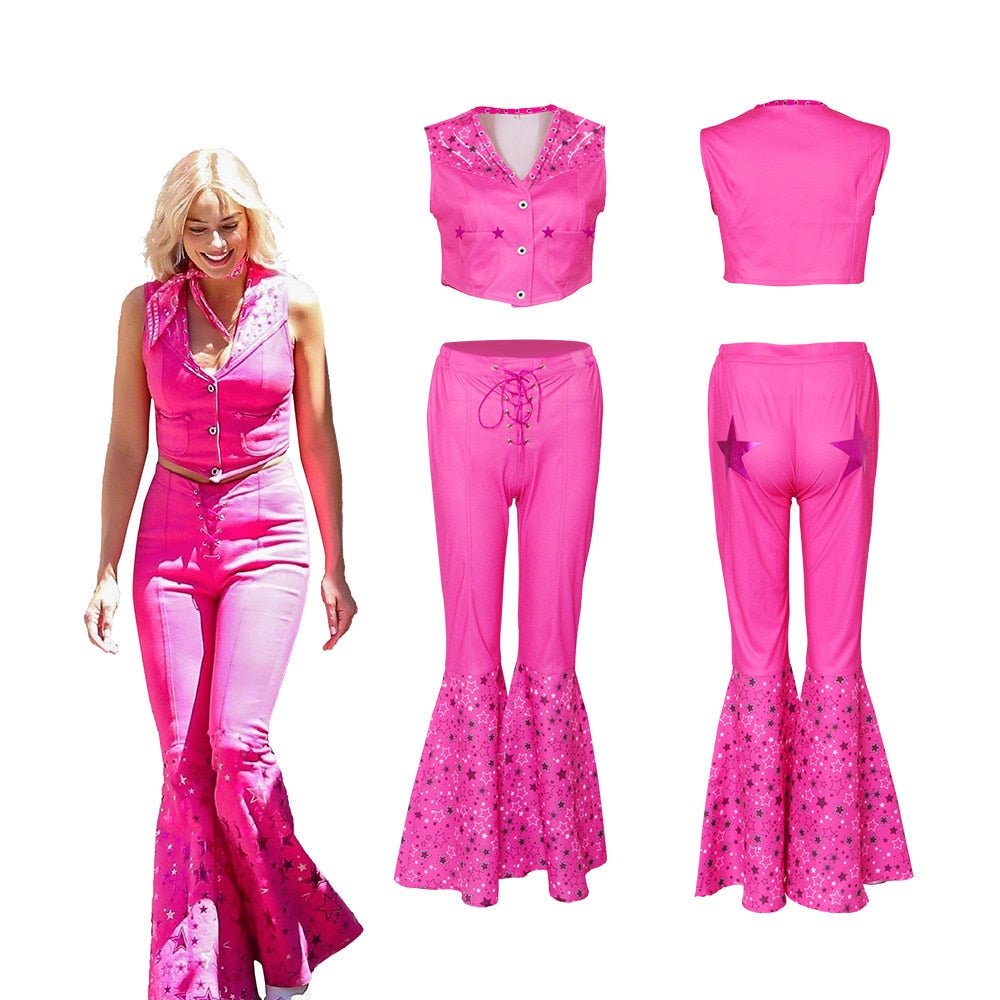 Margot Robbie's Barbie Cosplay Pink Beach Party