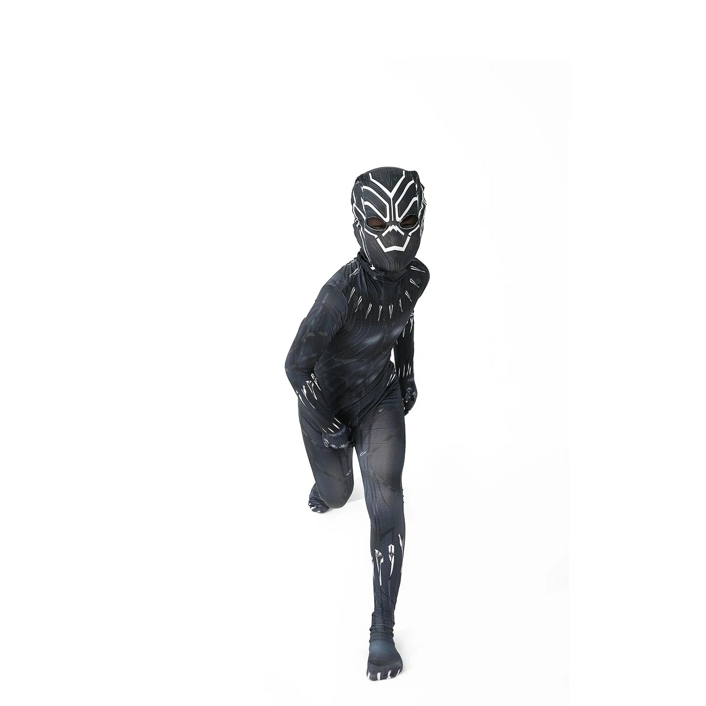 Anime Superhero Kids Panther Jumpsuits