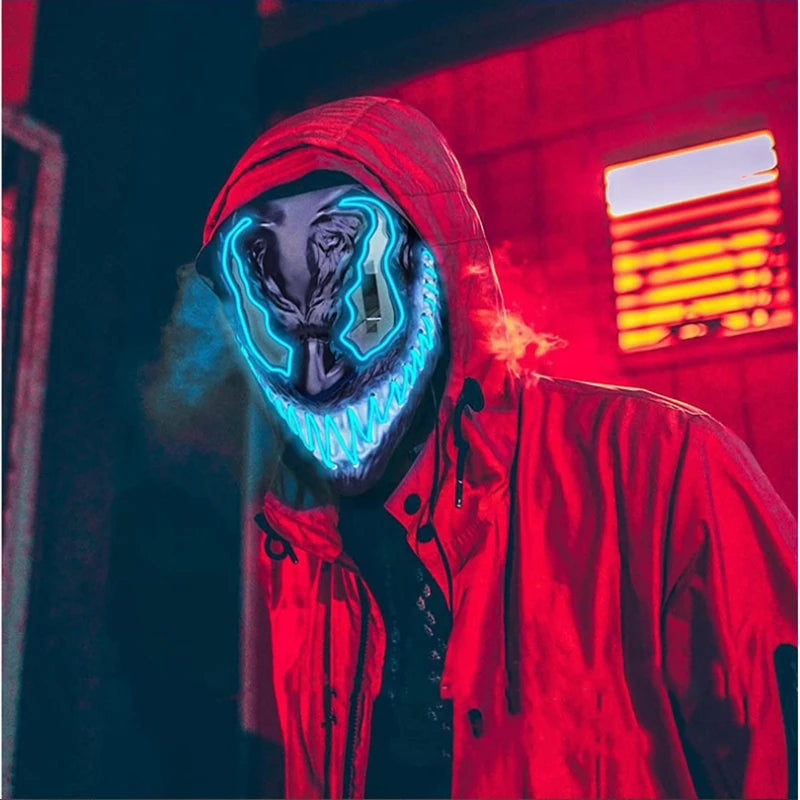 Masks Led Luminous Scream Venom Mask