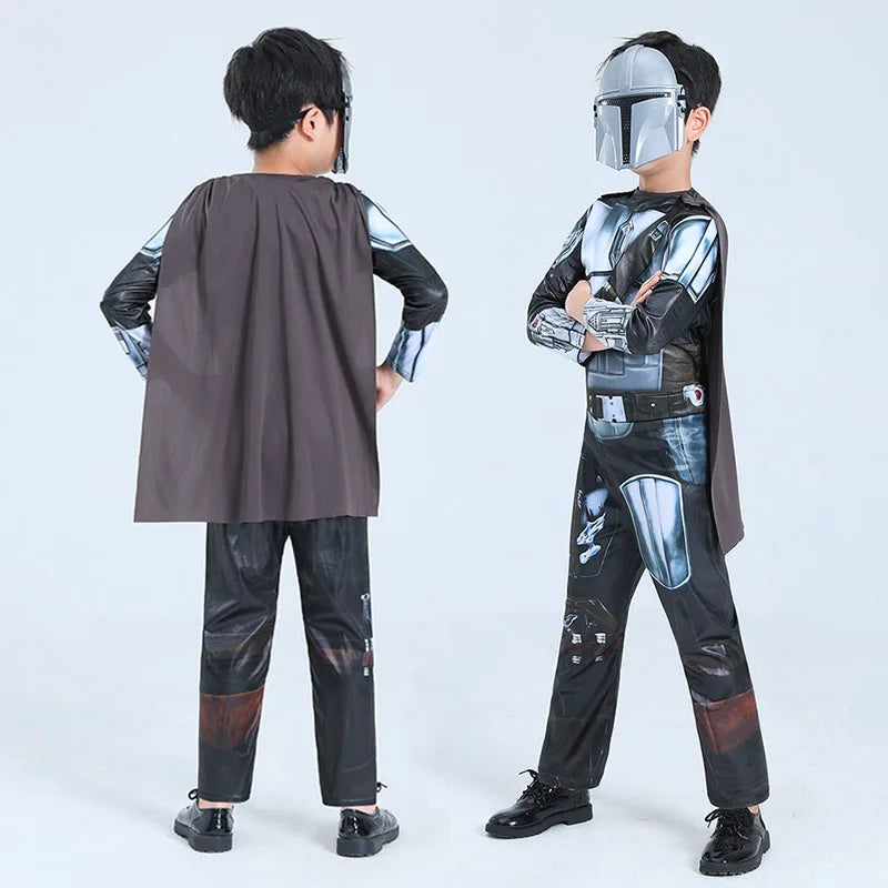 The Mandalorian Cosplay Costume Kids Bodysuit Star Wars