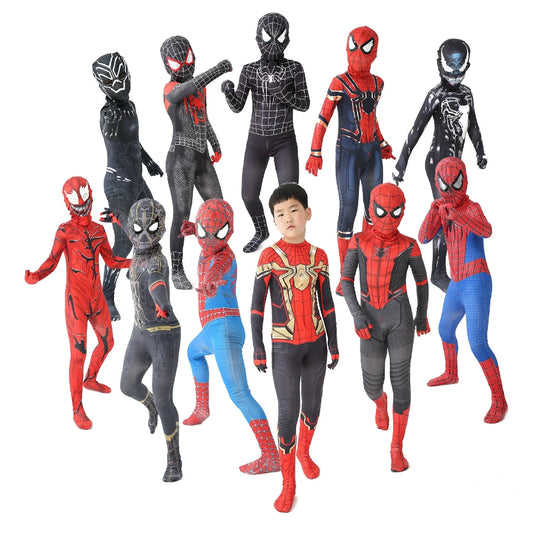 Kids Superhero Costume Set: Spiderman, Black Panther, Venom  - Style 9