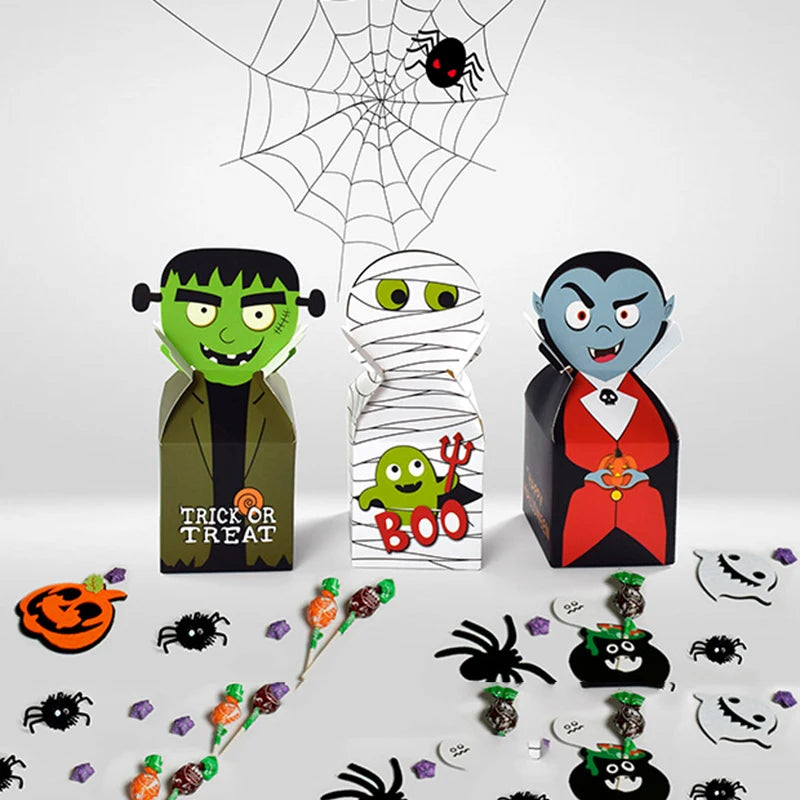 Halloween Monster Paper Candy Boxes Pack