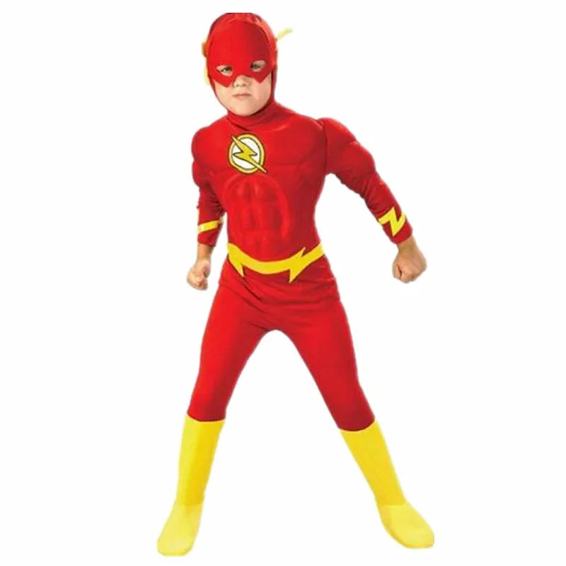 Kids Superhero Muscle Costume with Mask