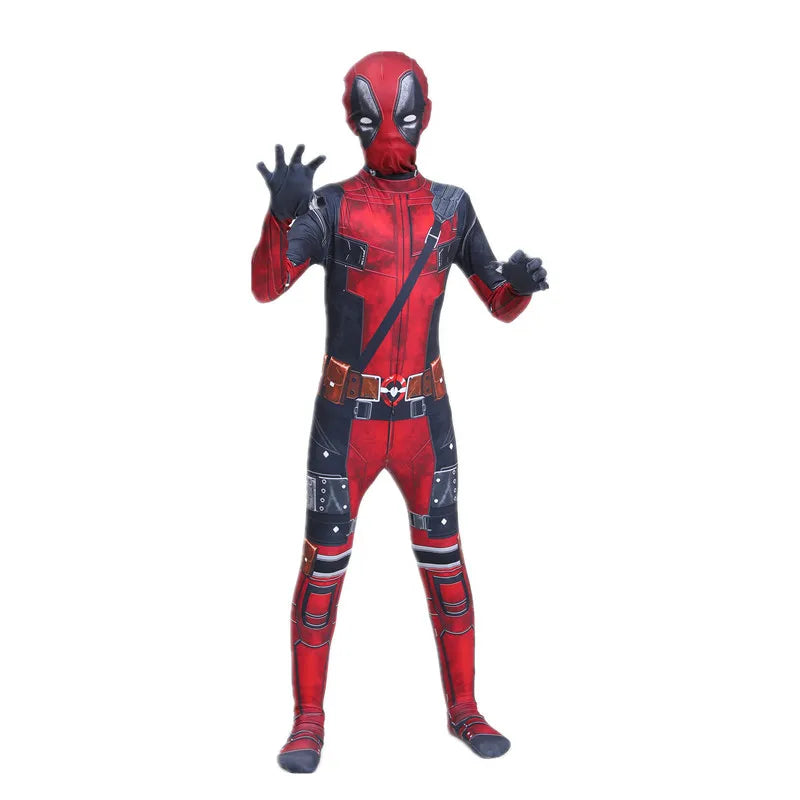 Deadpool Superhero Jumpsuit Costume with Mask