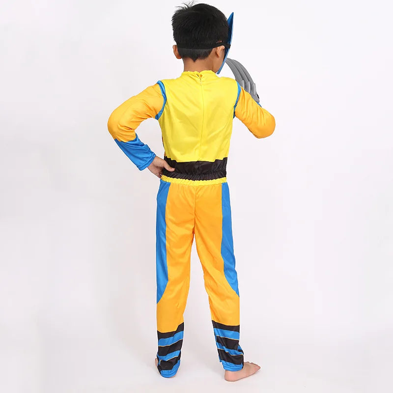 Wolverine Kids Cosplay Costume with Mask & Claws