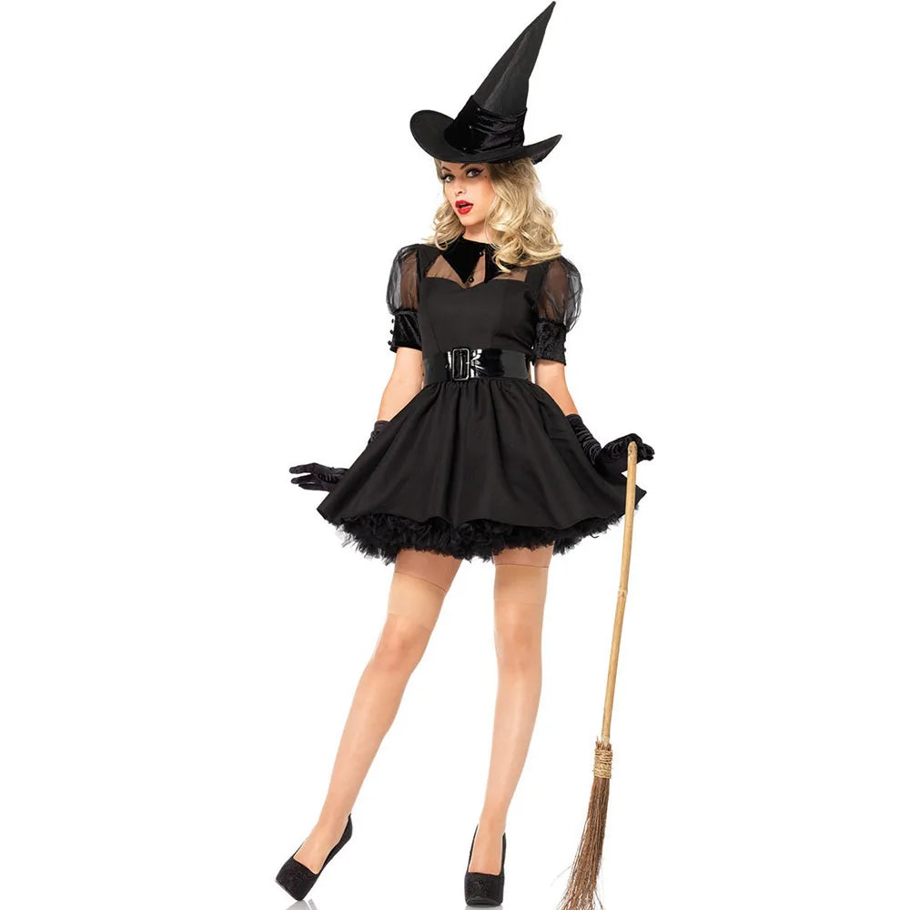 Plus Size Black Sexy Witch Costume