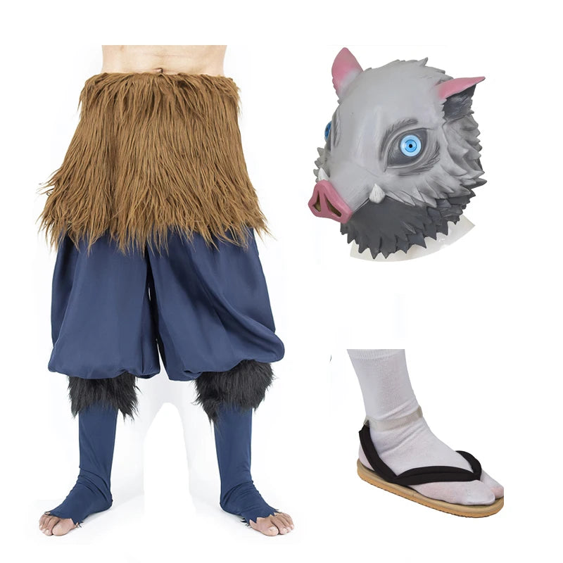 Anime Carnival Inosuke Cosplay Costume Wild Boar - Costume product photo