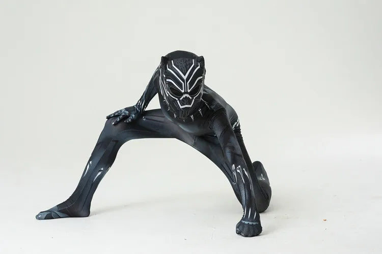 Anime Superhero Kids Panther Jumpsuits
