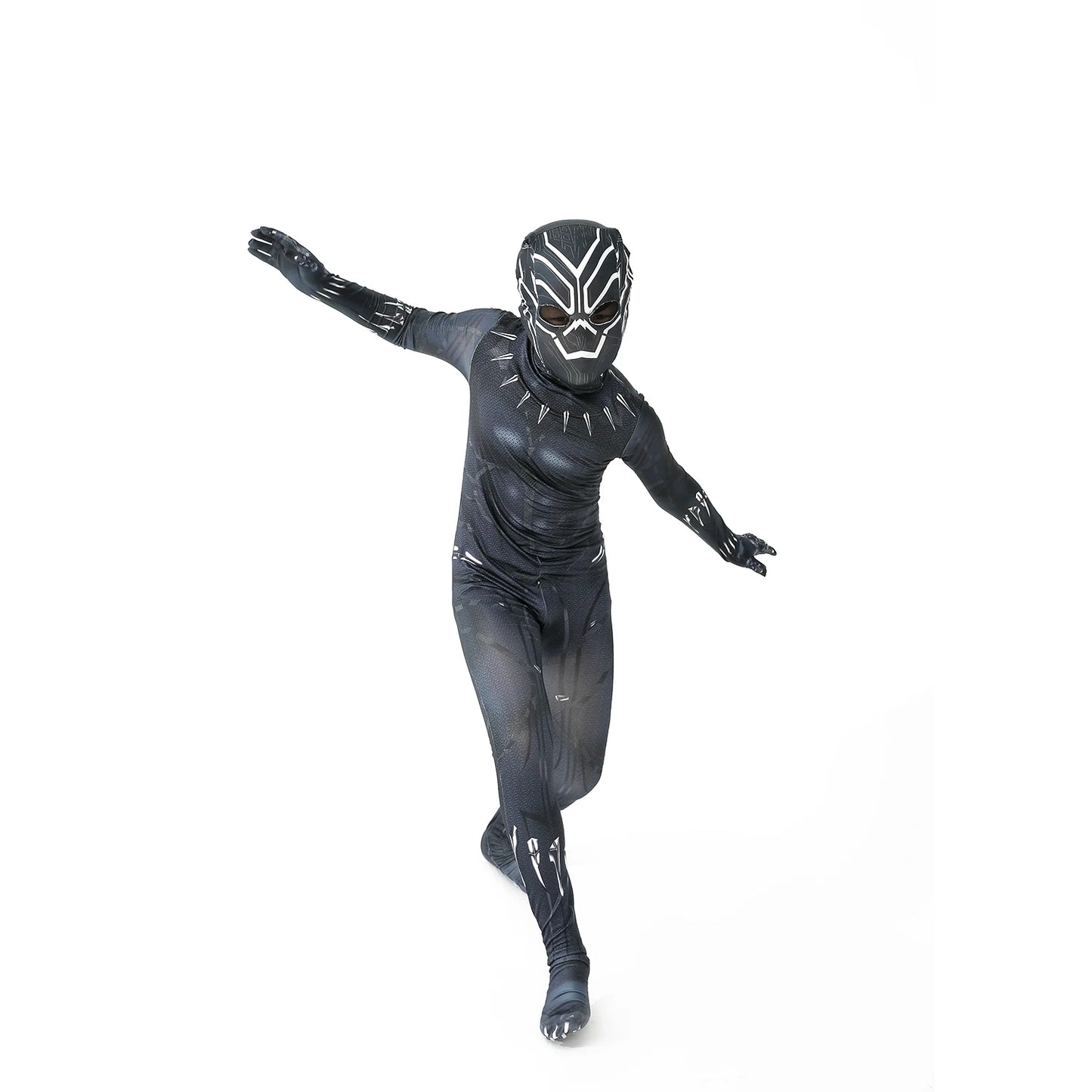 Anime Superhero Kids Panther Jumpsuits